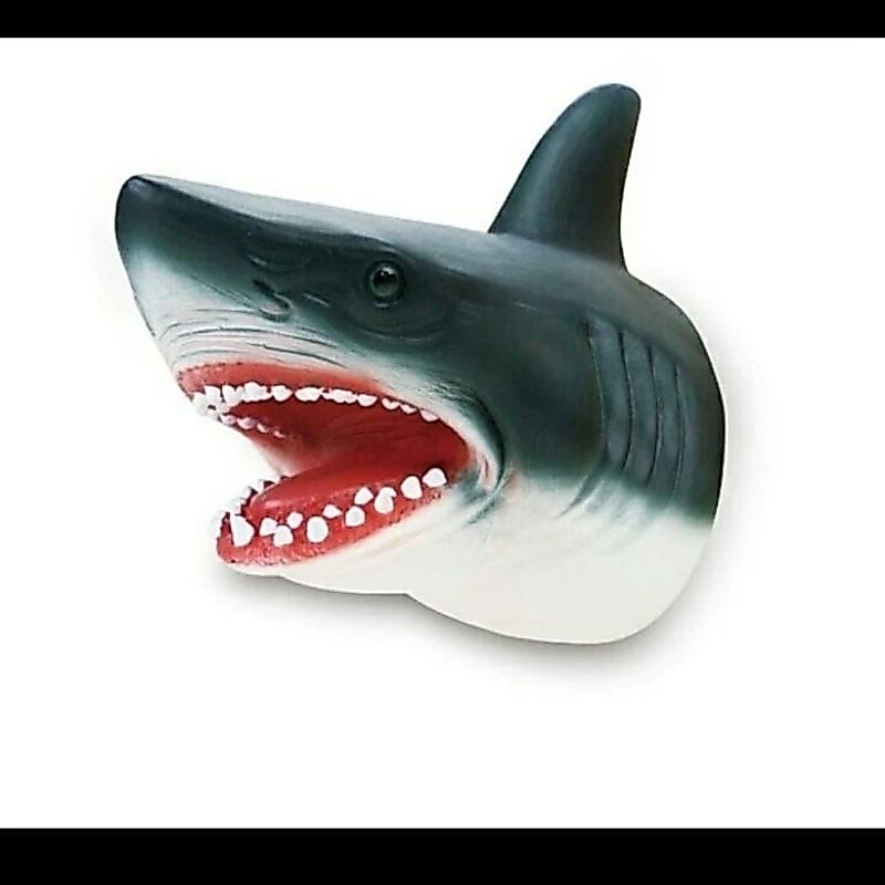 Hand Puppet Ikan Hiu New Canna Head Shark