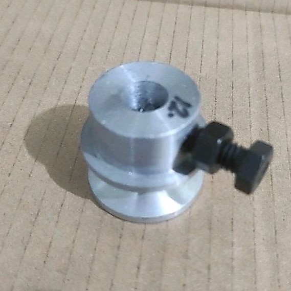 Puli pulley 1½ inch dinamo mosswel / bison / parut kelapa puli alumunium