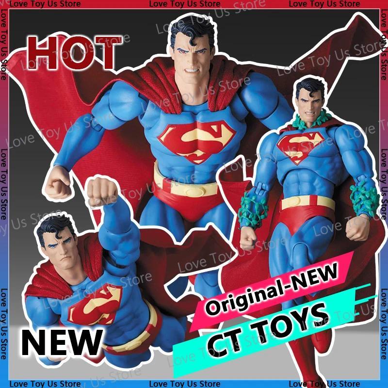 CT Toys Superman MAFEX 117 1/12 DC Superman Hush Figure Anime Action Figure Ornamen Patung PVC Model