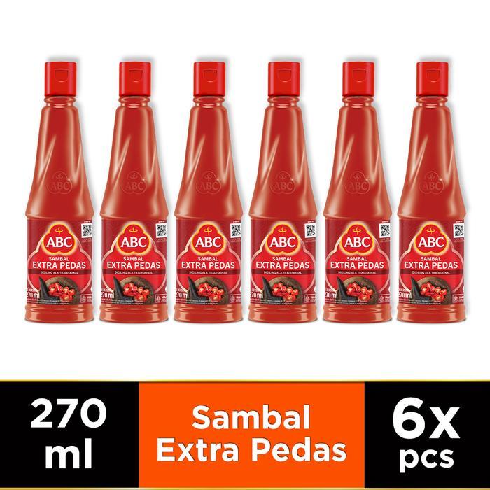 ABC Sambal Extra Pedas 270 ml - Multipack 6 pcs - Heinz