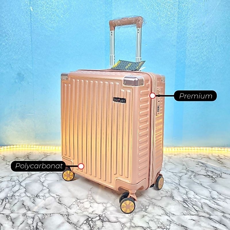 [PENGIRIMAN LUAR MAKASSAR] PREMIUM QUALITY KOPER 18 INCH UNIQUE TYPE KOPER PILOT KOPER GOFLEX/TRAVEL
