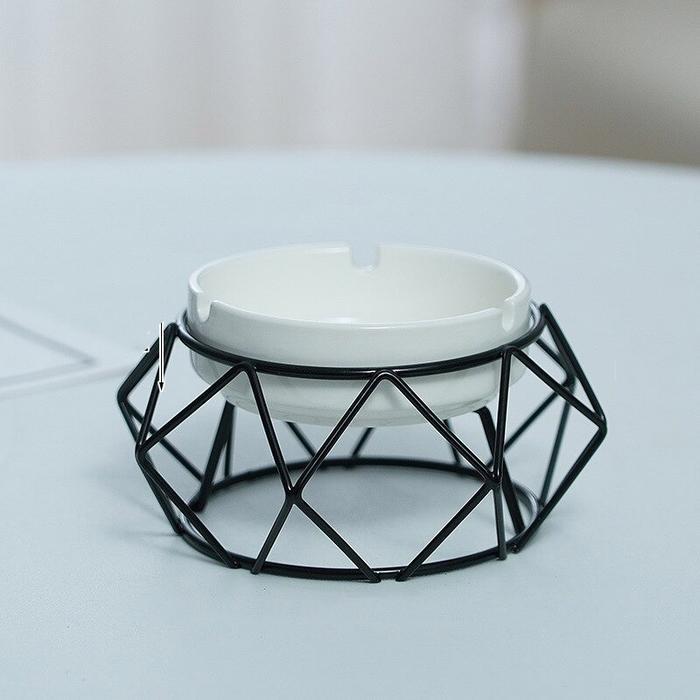Asbak Rokok Cigar Ashtray Tempat Wadah Abu - Black