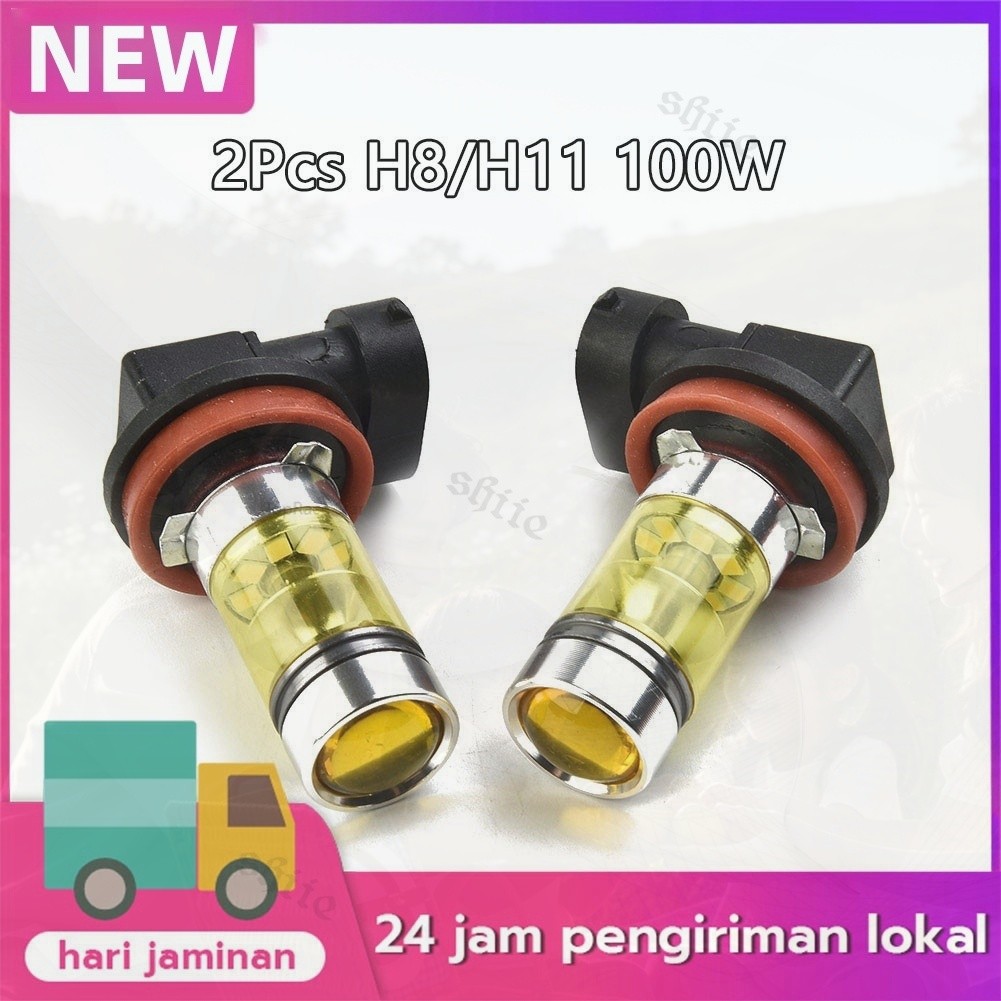 Lampu Kabut Mobil H11 H8 LED 100W 4300K Tembus Kabut Tebal