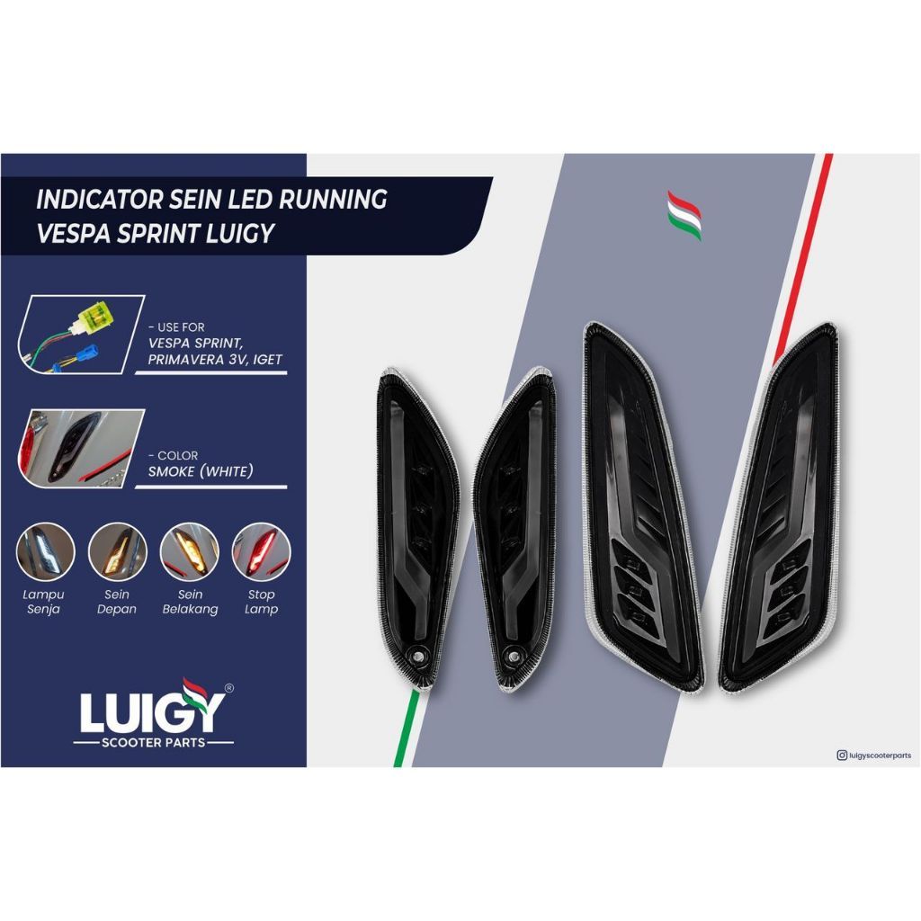 Sein Custom Indicator Sein Led Running Vespa Sprint Primavera SL-01 Luigy