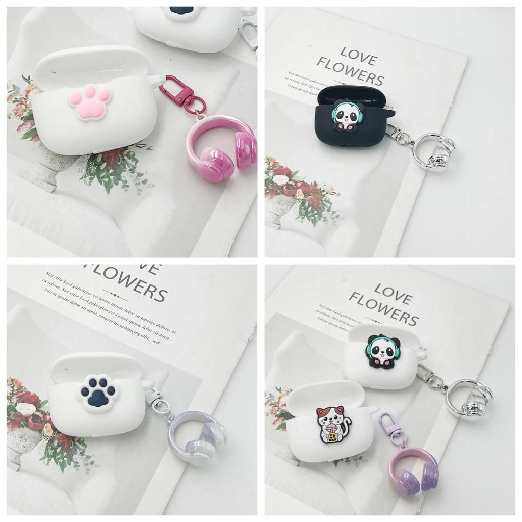 Funny Earphone Cover For SoundPEATS Air5 PRO /H3/Clip1 /C30/Clear Dot /Life Silicone Case for SoundP
