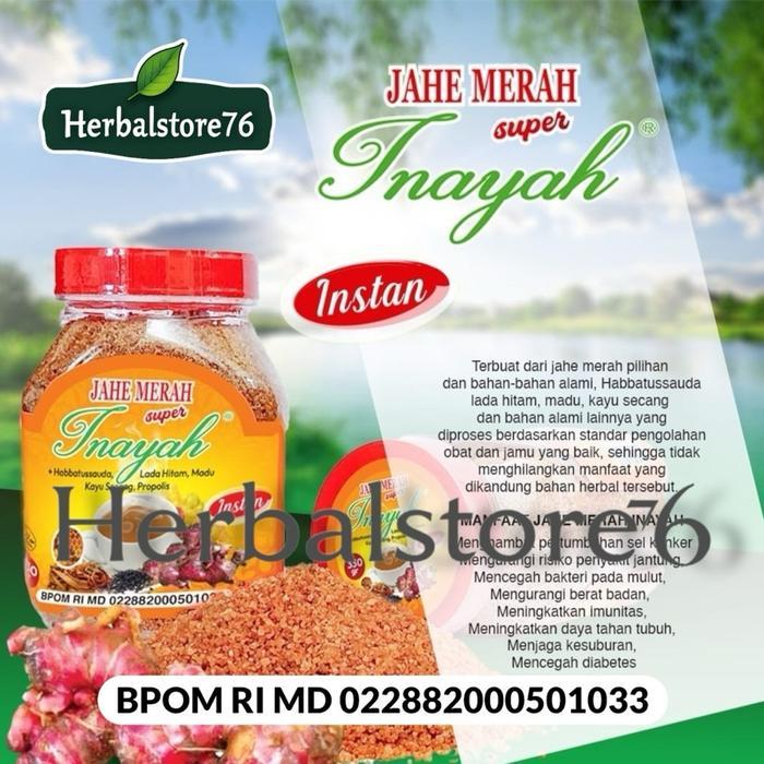 READY Jahe Merah Inayah Jahe Toples Asli 330gr