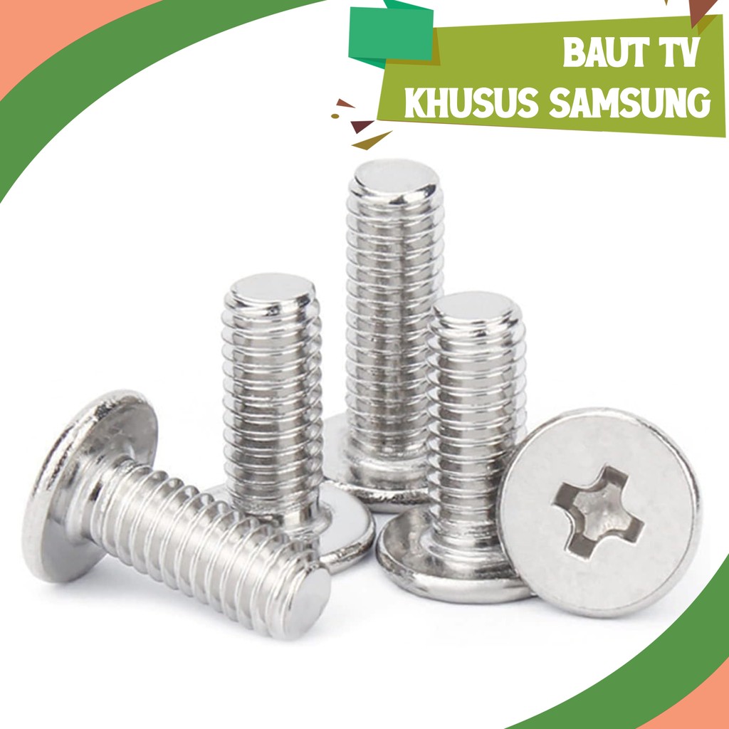 Baut Khusus Samsung Bracket TV LED LCD 55 50 49 43 42 40 32 24 21 17 14 Inch Ukuran M4 Dan M8 JB1