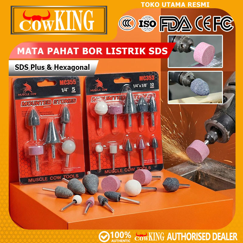 Mata Bor Batu Asah / Batu Poles Oslo Porting Mata Tuner Set 5 Pcs Dan 10 pcs BAtu Osco Batu Oslo Set