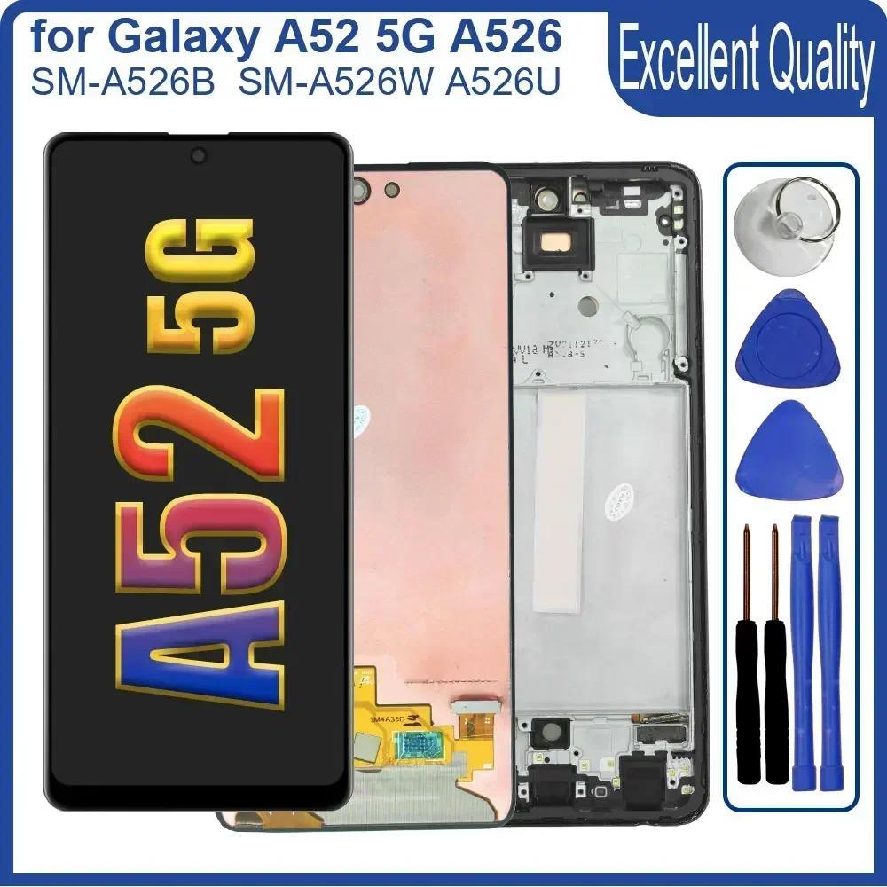 Tested LCD for Samsung Galaxy A52 5G LCD splay Tou Screen giziter Replace for Samsung Galaxy A52 5G 