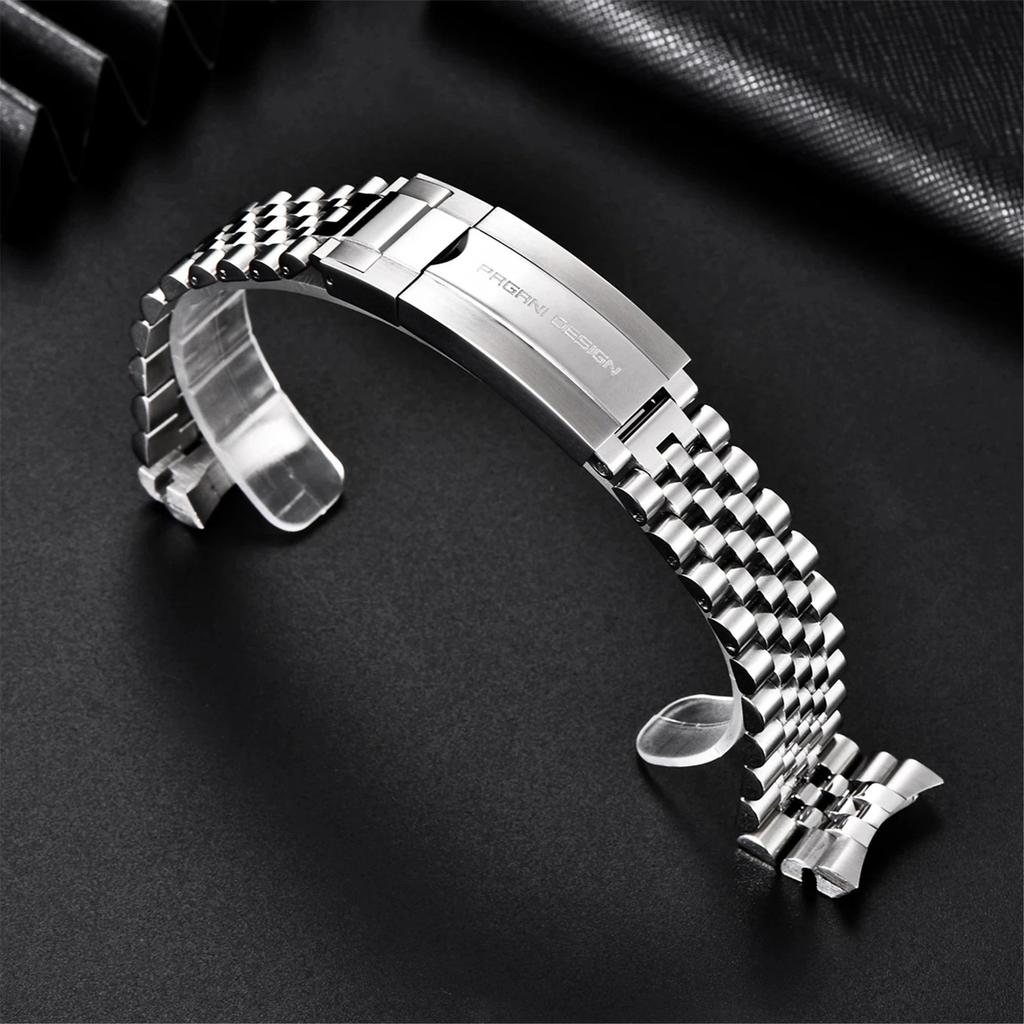 PAGANI DESIGN Original For PD1661,PD1662.PD1651 Watch 316L Stainless Steel Band Strap Jubilee bracel