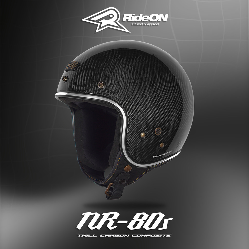 NJS NR80'S CARBON - Helm Retro | Helm Carbon | NJS Retro | Retro