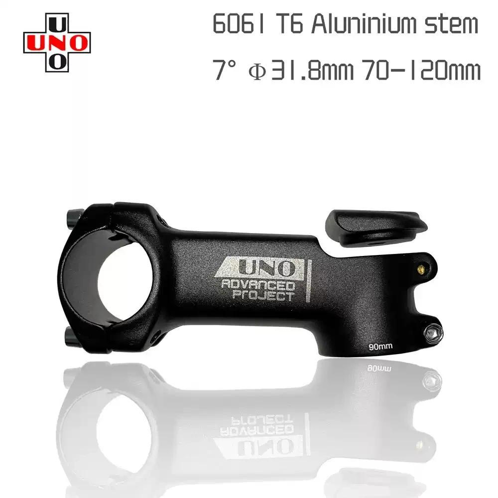 UNO Mtb Road Gravel Bike Stem with Cover 3D Forged -7 Degree OD1 70-120MM Bicycle Handlebar Riser Do
