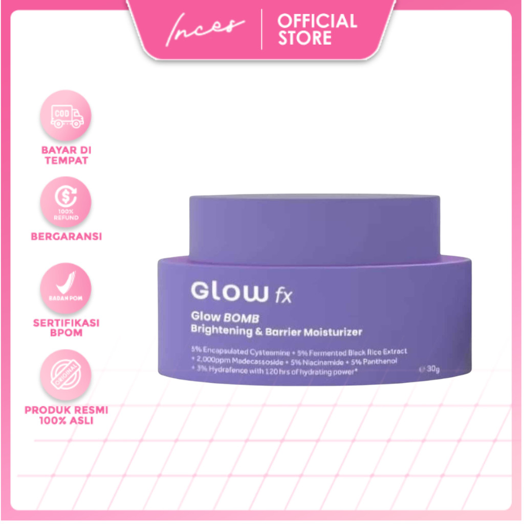 INCES - GLOW fx BEAUTY Brightening & Barrier Repair Moisturizer Gel Cream 30g