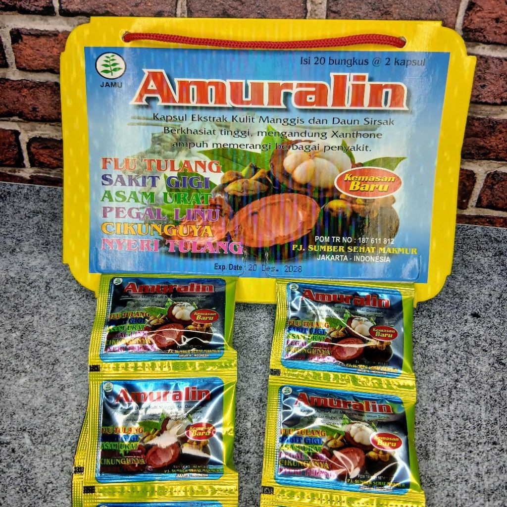 ALL NEW TERBARU BESTSELLERR!!! original 100% Jamu Kapsul Amuralin
