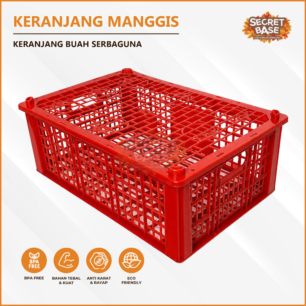 (Kondisi Baru) KERANJANG MANGGIS - Keranjang Sebaguana / Keranjang Buah / Keranjang Plastik