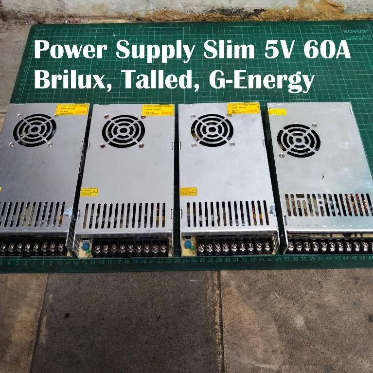 Power Supply Slim Plus Fan 5V 60A Brilux, Talled, G-Energy Bekas-Normal