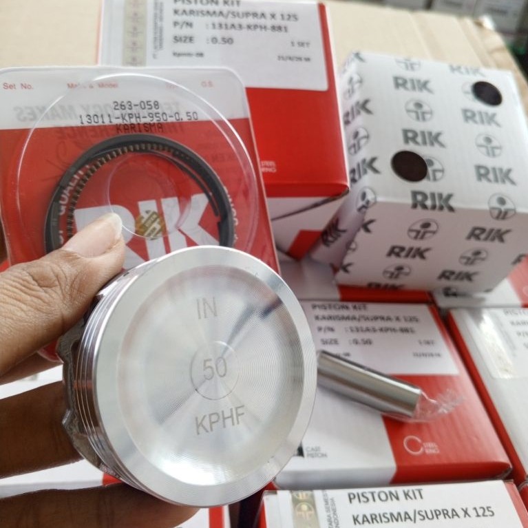 new piston kit iti x ring Riken karisma x Supra x125 kph std SD 200