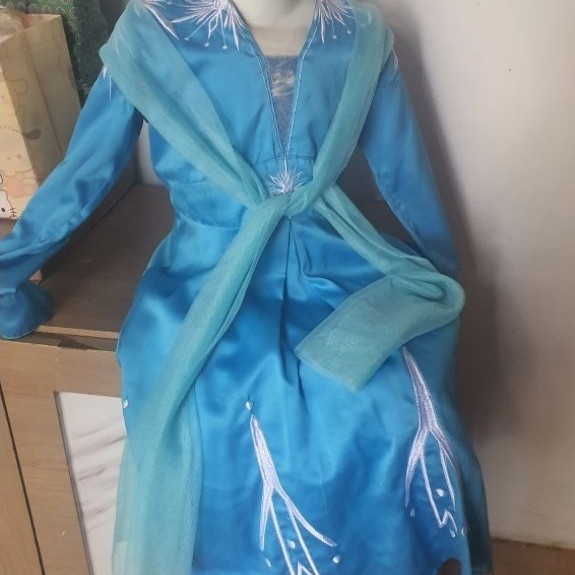 dress anak frozen preloved