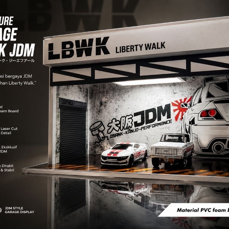 DIORAMA HOTWHEEL LBWK GARAGE RAK HOTWHEEL