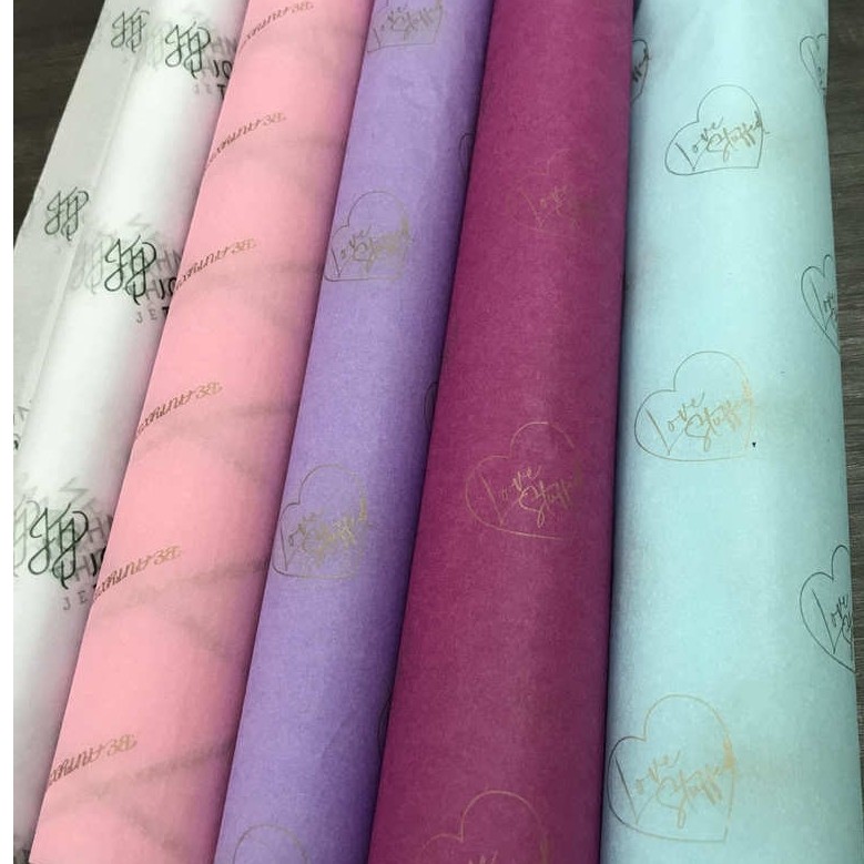 Luxury Custom Printed Branded Logo Packaging Tissue Wrapping Paper