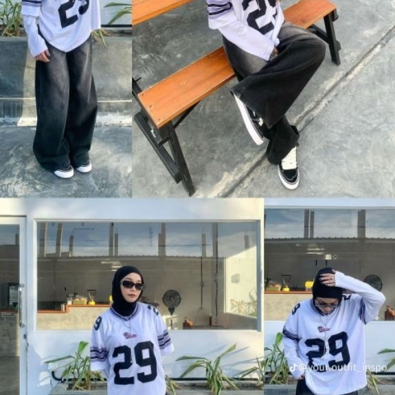 Outfit kalcer cewek berhijab - Celana Highwaist Jeans Loose Pants Skena Denim Wanita Korean Style Ba