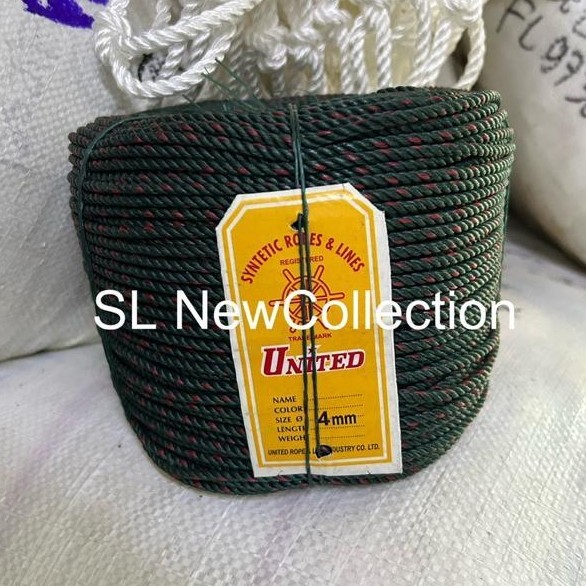 Tali Tambang Ukuran 4 Mm Merk United / Harga 1 Rol Murah