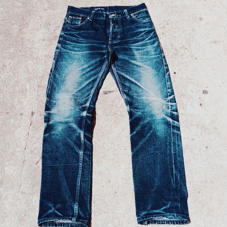 celana denim pnj 17 Oz size 29-30 Slim straight