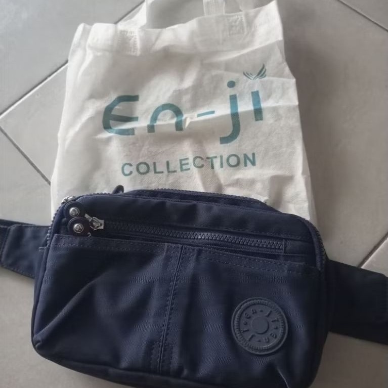 Waist bag ENJI navy tas pinggang preloved