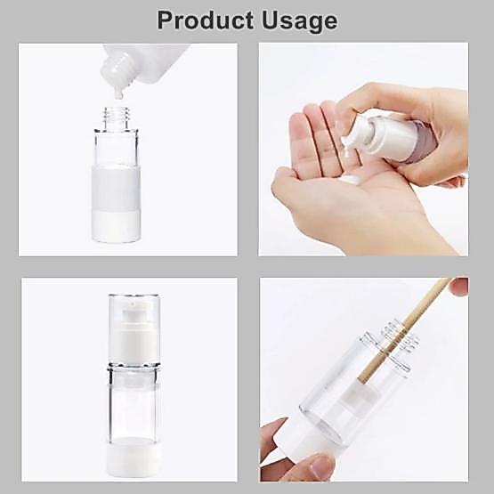 BISA COD 5936 Bottle Travel Refill Airless Pump 50ml 80ml 100ml Plastik Spray