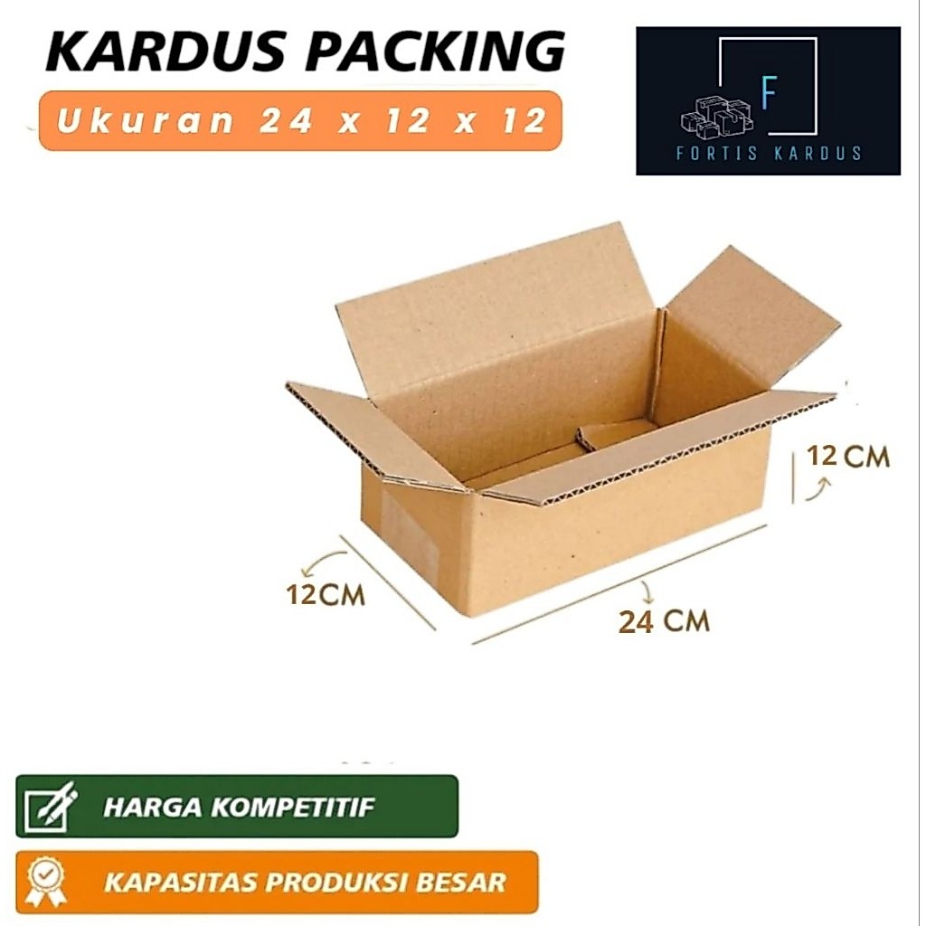 Kardus Packing UK 24x12x12 tebal