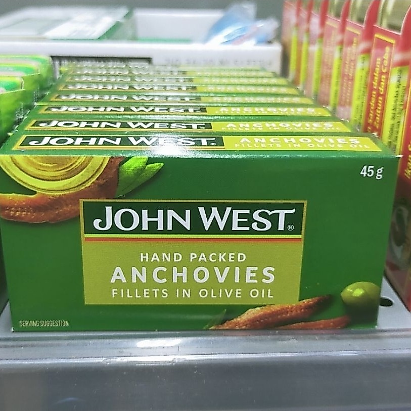John west anchovy fillet in olive oil 45gr