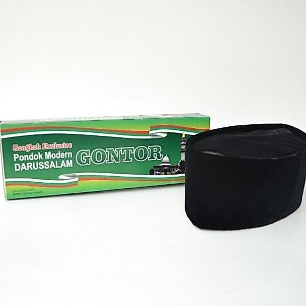 ORIGINAL Peci Songkok Hitam Gontor Pecinya Santri Gontor READY STOCK