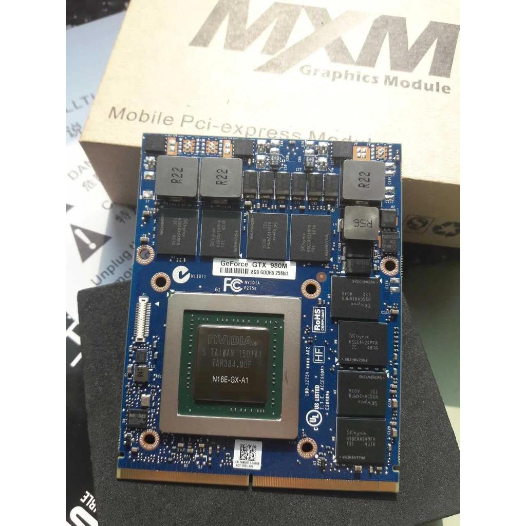 Original GTX 980M GTX980M Video VGA Graphic Card N16E-GX-A1 8GB For Laptop Dell Alienware MSI GT60 G