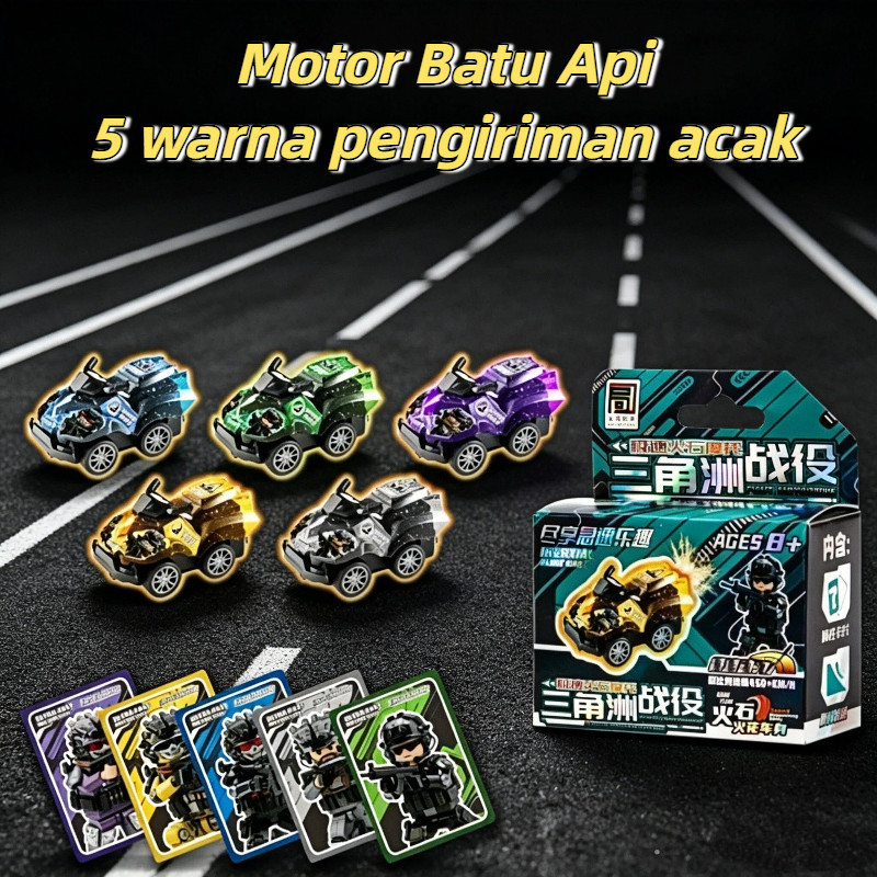 Pendidikan Anak-anak DIY Mini Inersi Firestone Sepeda Motor Jeep Seri Anak laki-laki Sepeda Motor Tr