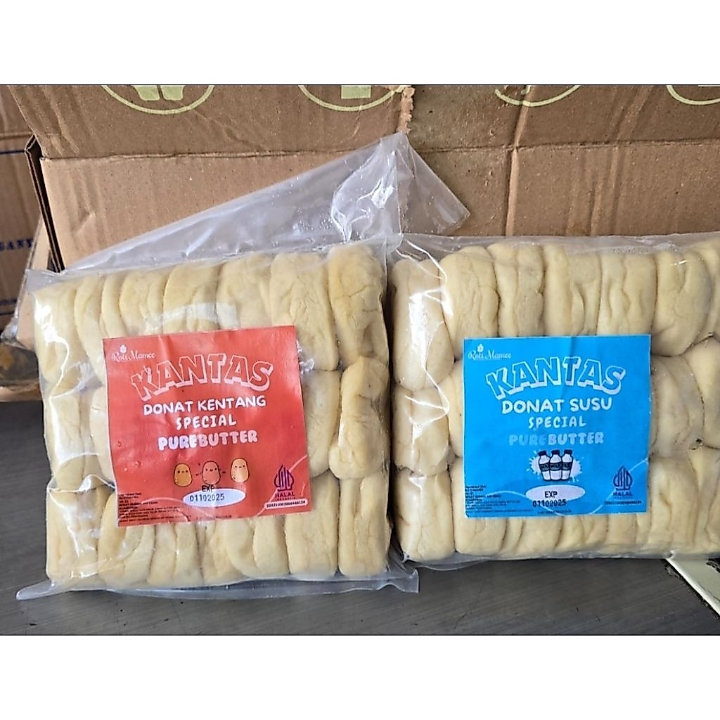Frozen Bandung donat kentang atau susu isi 21 plus gula halus