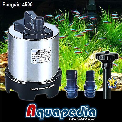 Resun Penguin-4500 Pompa Air Celup Vertical Submersible Water Pump Aquarium Aquascape Kolam Submersi