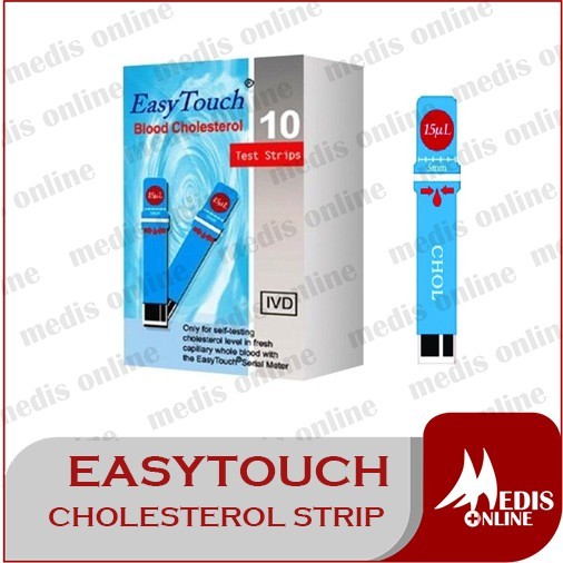 NVI- Easytouch Cholestrol Test Strip Kolestrol Refill / Easy Touch Kolesterol / easytouch / Strip Ea