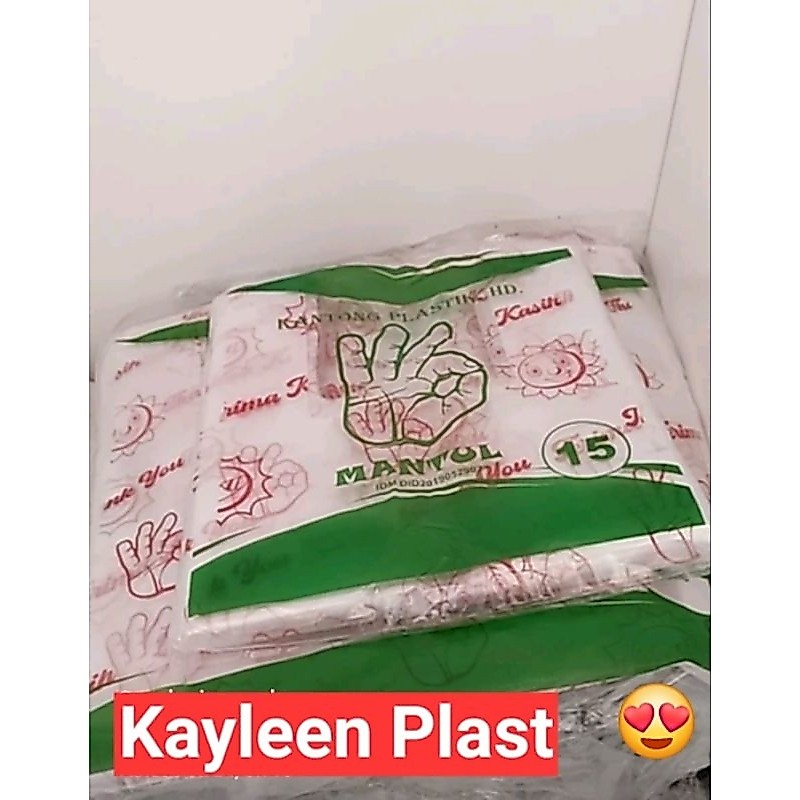 Kantong Plastik SMILE Terima Kasih Bening Uk 15 24