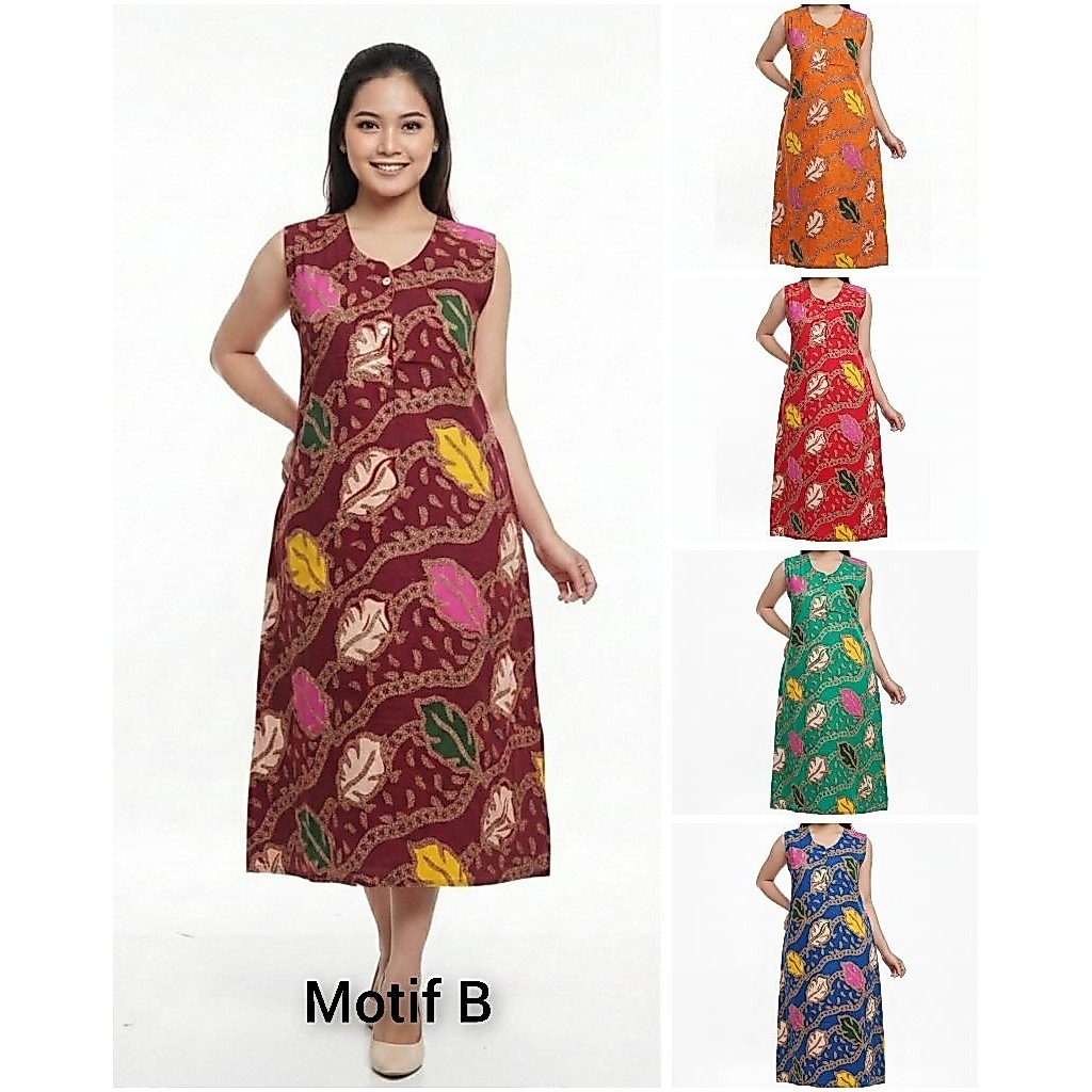 Daster YKS (Tanpa Lengan) Jumbo LD 120 Batik Cap
