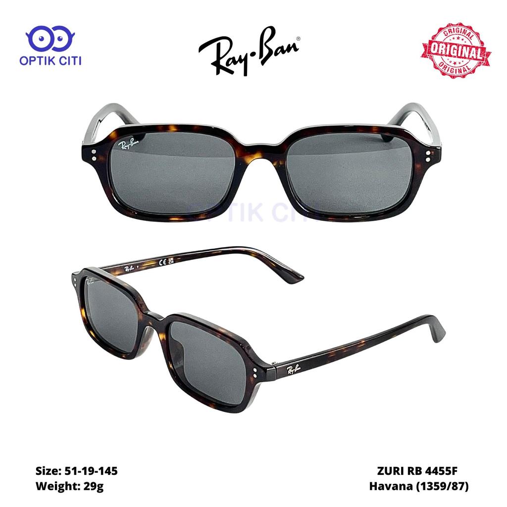 Frame Kacamata Sunglass Pria Wanita Rayban Original RB 4455 F ZURI - Havana