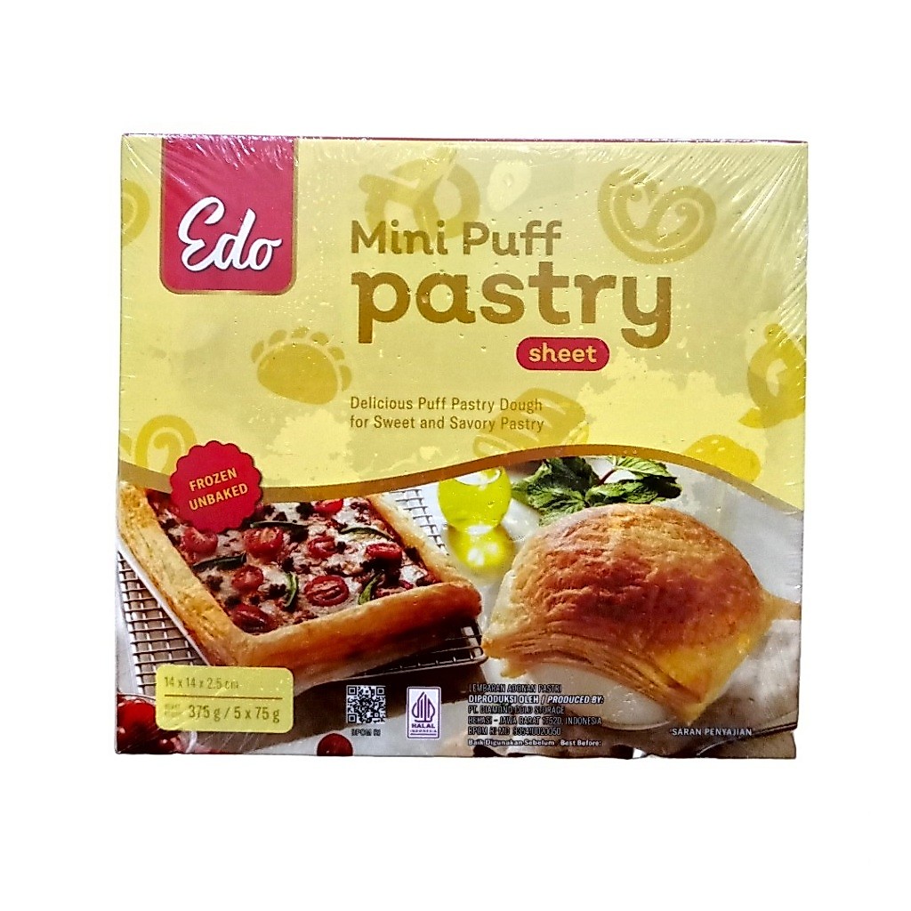 Puff Pastry Sheet Frozen Zuppa Soup Edo 375 Gram 375gr / Kulit Pastry Siap Pakai