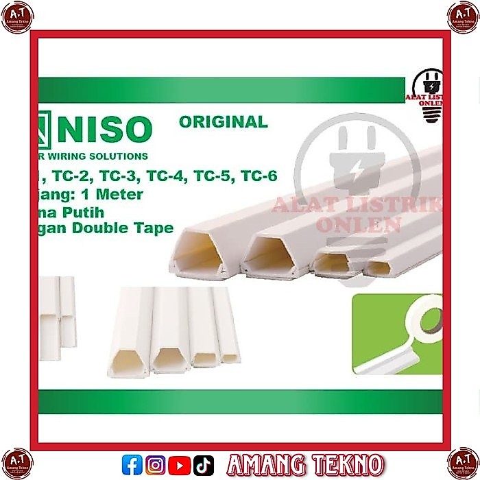 NISO KABEL PROTEKTOR TC4 / PROTECTOR CABLE TC-4 / PENUTUP DUCT TC 4 TERMURAH