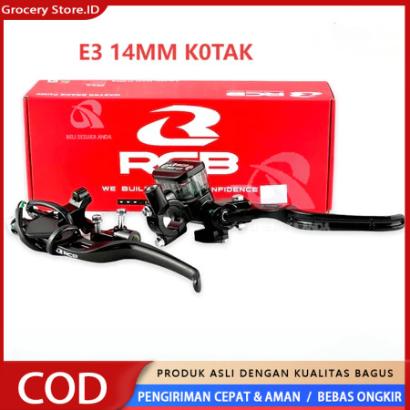 Master Rem RCB 14MM E-3 + Kopling RCB E-2/E-3 Silver Black Paket Motor Matic