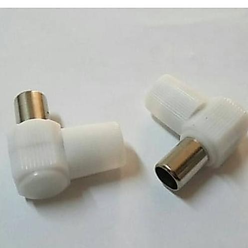 Jack Colokan Antena TV Plastik Bentuk L rajaav77 Kualitas Baik