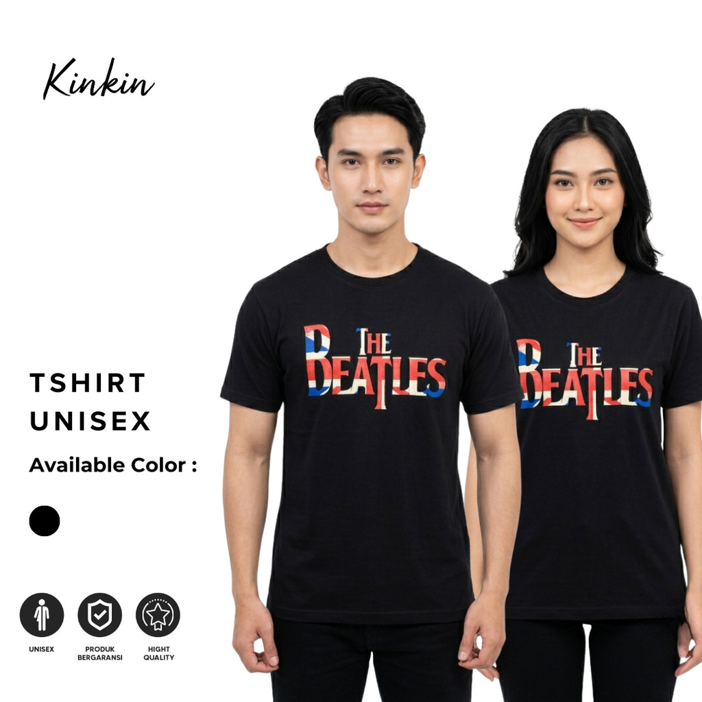 Kaos Giant Tee Jays The Beatles Edition Tshirt Unisex Bahan Katun Adem