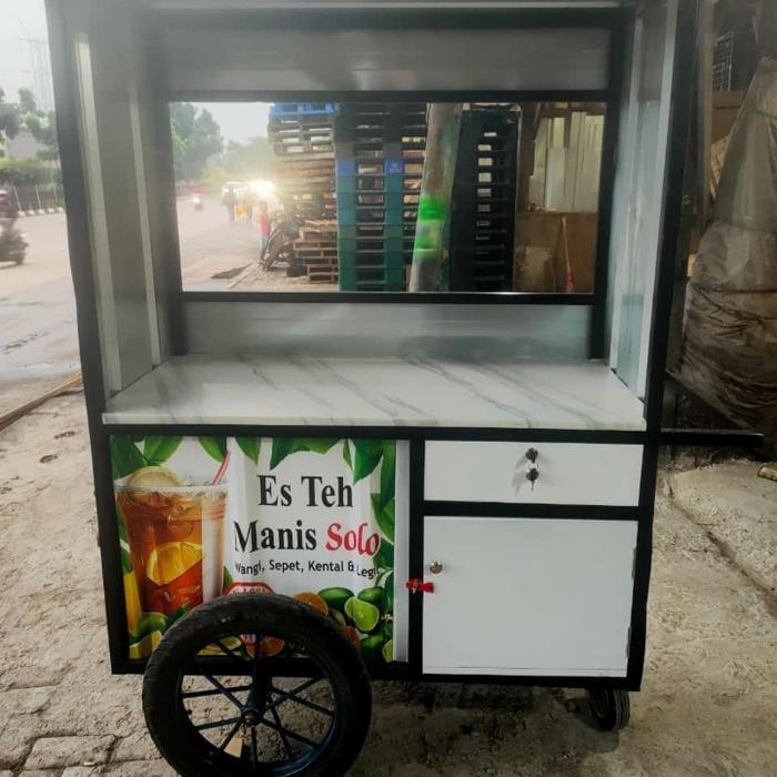 DISKON65% grobak besi teh solo  full besi dan bondek