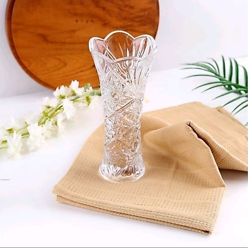 Vase bunga kristal KACA Cantik CAPODIMONTE /pasir kristal 100 gram