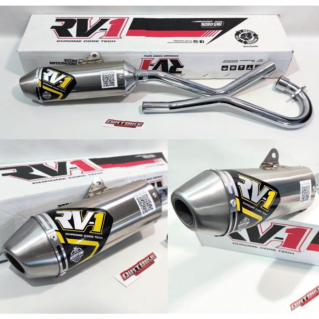 Knalpot Norifumi RV1 N4 CRF 150 Original Stainless