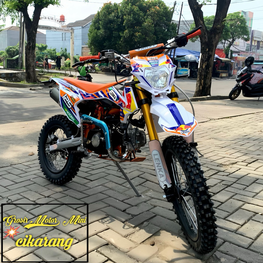 MOTOR MINI TRAIL 125CC LENKA MXGP 125L MANUAL KOPLING RING 17/14 MESIN 4TAK