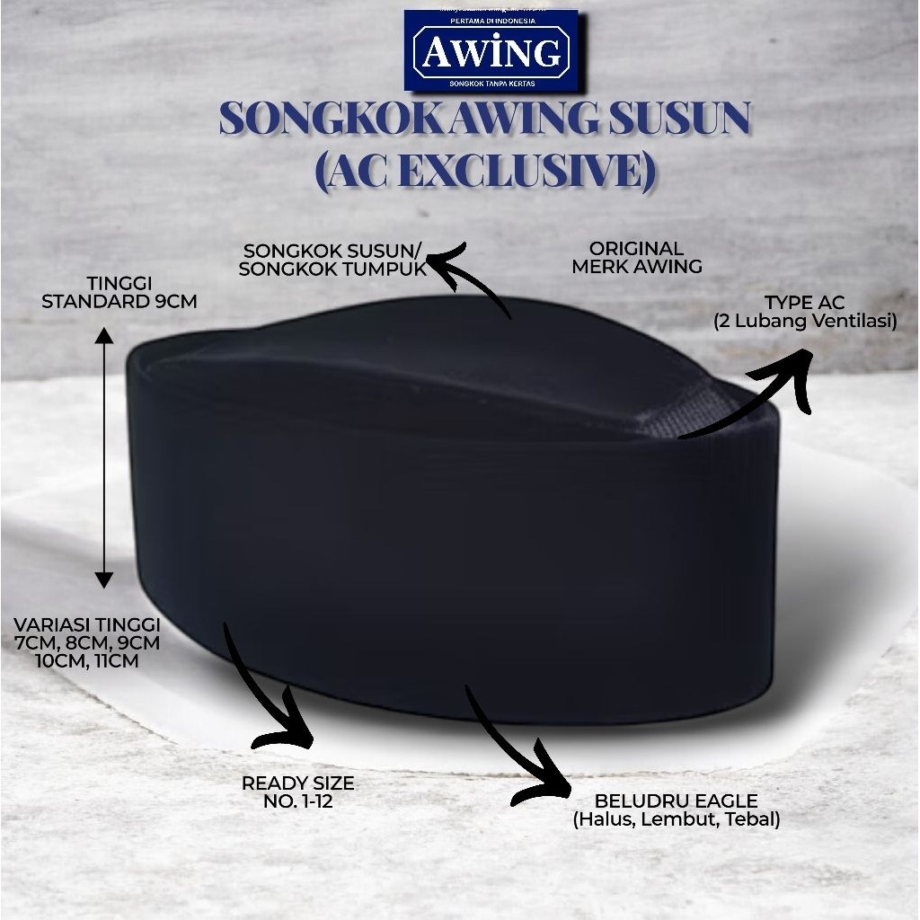 Songkok Awing Susun AC Exclusive
